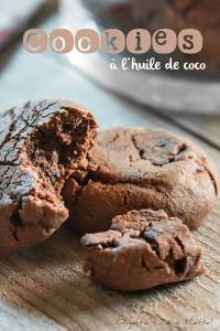 Cookies tout choco à l'huile de coco par Objectif Zéro Miettes