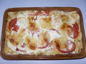 Lasagnes tomates courgettes et crème de chèvre par French Cooking